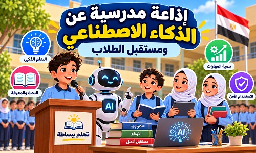 إذاعة مدرسية عن الذكاء الاصطناعي ومستقبل الطلاب