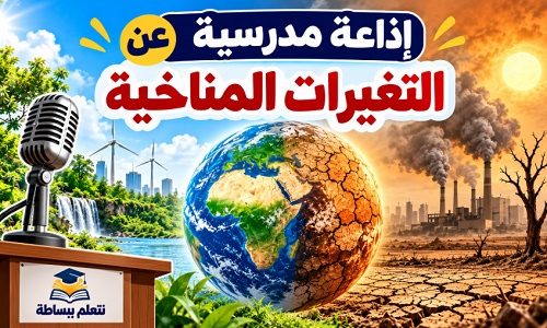 إذاعة مدرسية عن التغيرات المناخية